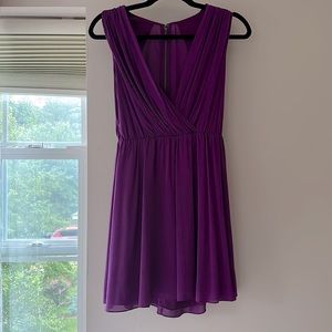 Purple mini dress
